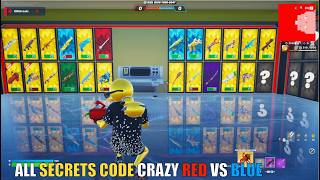 ALL SECRETS CODE CRAZY RED VS BLUE MAP FORTNITE - FIND ALL SECRET CODE LOCATIONS (PART 8)