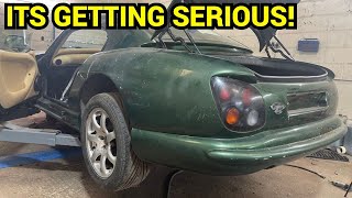 REMOVING THE BODY ON MY TVR CERBERA PT.5