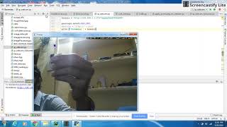 Cursor movement using red color tracking