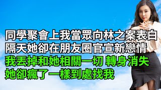 同學聚會上我當眾向林之案表白，隔天她卻在朋友圈官宣新戀情，我丟掉和他相關一切 轉身消失，她卻瘋了一樣到處找我【一窗昏曉】#內涵老師#激情故事#番茄說娛樂#情感故事