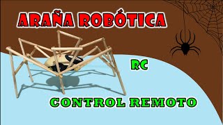 proyecto robótico fácil de hacer como hacer araña robot RC casera