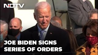 Joe Biden Signs Executive Orders To Reverse Trumps Policies Hours After Oath