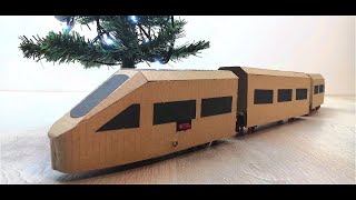DIY High speed  train out of cardboard with your own hands
