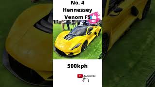 Top 5 fastest cars in the world