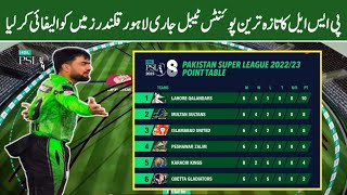 Today Points Table PSL 2023 After LQ vs MS Match - PSL 8 Latest Points Table Today After Match 20