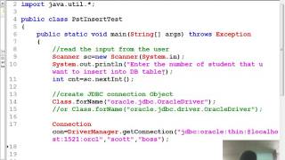 23 Advanced java tutorial | Java Prepared Statement Insert Multiple Record in database | adv java
