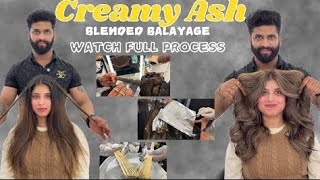 Creamy ash haircolour. #education #hairstyle #youtube #haircoloreducation