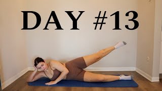 Day #13 Pilates Beginner 30 Day Workout Challenge At Home No Equipment