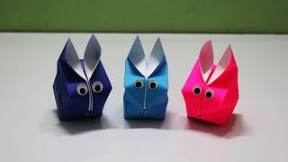 How to make baloon rabbit with paper easy - origami baloon rabbit