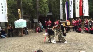 平成27年度 清川祭 清川天寳神社 名乃内 獅子舞① 県指定無形民俗文化財 2015.11.1