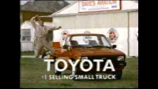 1985 Toyota standard bed truck commercial.