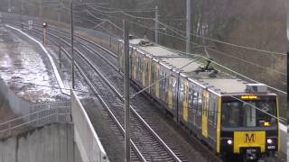 Tyne and Wear Metro - Metrocars 4072 and 4042 passing Bridge 2006 (Kingston Park)