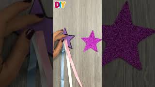 Making UNICORN STAR WANDS! #shorts