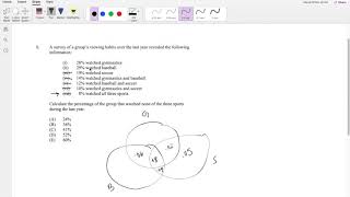 SOA Exam P Question 1 | Triple Venn Diagram