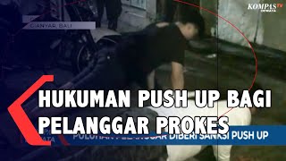 Puluhan Pelanggar PROKES Diberi Sanksi Push Up