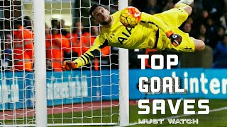 Top Goal saves ⚽| goal line saves | in the world