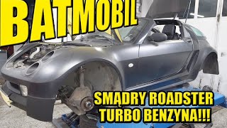 SMART ROADSTER 0,7L TURBO BENZYNA, STROJU BATMANA NIE MAM ALE AUTO WAM POKAŻĘ.