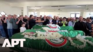 Funeral Held for Lebanese Paramedics Killed in Israeli Airstrikes | APT