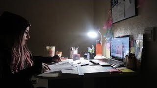Study With me an 1 HOUR Pomodoro | | يلا ندرس مع بعض بمنتصف الليل على صوت البيانو | | MED STUDENT