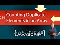 JavaScript Problem: Counting Duplicate Elements in an Array
