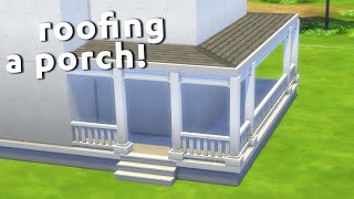 How To Roof Wrap Around Porches in The Sims 4 #shorts