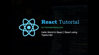 How to write Hello World in React Typescript