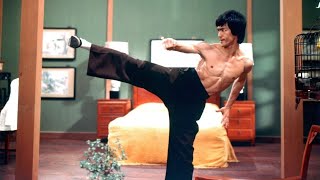 Enter The Dragon 1973 Classic "Outside" Scene Bruce Lee Morning Workout Routine 4K