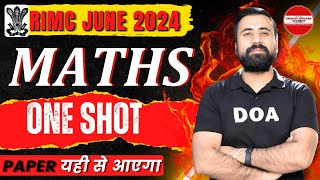 RIMC JUNE 2024 | MATHS COMPLETE REVISION  - BY - SURAJ SIR | MISSION RIMC JUNE 2024 LIVE🔴#doa #rimc