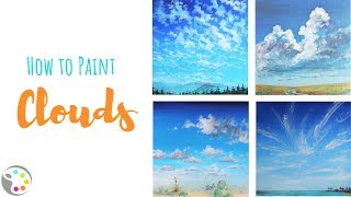 How to Paint Clouds | Acrylic Painting Tutorial