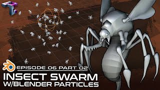 SIDE QUEST | Creature Design 2/2 | Blender Insect Swarm | 3D Modeling, Shape Keys \u0026 Particle Systems