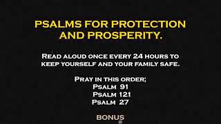 Psalms for protection and prosperity