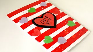 Beautiful Handmade Card Idea / DIY Greeting Cards for Valentine's Day Card ,Mothers day card