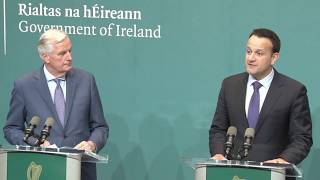 Press Conference - Taoiseach Leo Varadkar and European Chief Negotiator for Brexit Michel Barnier