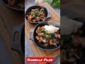 schnelle pilzpfanne für geniesser shorts shortsvideo recipe rezept pilze champignons