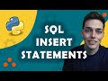 Insert SQL Statements overview and examples | Insert SQL Data with python mysql-connector