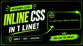CSS Inline Styling Tutorial | Easy Beginner Guide