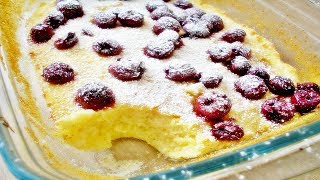 Rezept: Quark-Grieß-Auflauf mit Kirschen / so lecker und so einfach gemacht