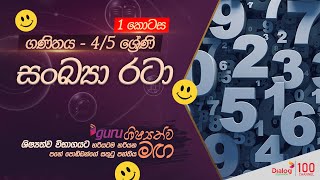 4 -5 ශ්‍රේණි| ගණිතය|සංඛ්‍යා රටා