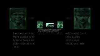 Metal Gear Solid PSA - Navy Seal Copypasta