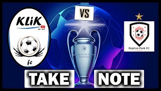 TAKE NOTE - SUNDAY LEAGUE FOOTBALL - KLIK FC vs REPTON PARK - CORINTHIAN CUP