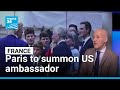 France to summon US ambassador over Trump admin's comments on far-right activist's killing