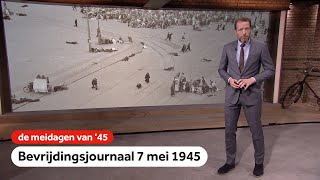 Feest in Utrecht, tientallen doden bij schietpartij op de Dam | Bevrijdingsjournaal | 7 mei 1945