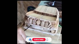 लकड़ी की ऐसी कार  देखी नहीं होगी ~ mini wood toy -woodworking art skill /wood / hand crafts/#shorts