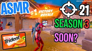 ASMR Gaming 😴 Fortnite Season 3 Soon?! Relaxing Gum Chewing 🎮🎧 Controller Sounds + Whispering 💤