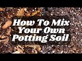 How To Mix Your Own Potting Soil | chunky + well draining aroid mix & cacti + succulent mix!