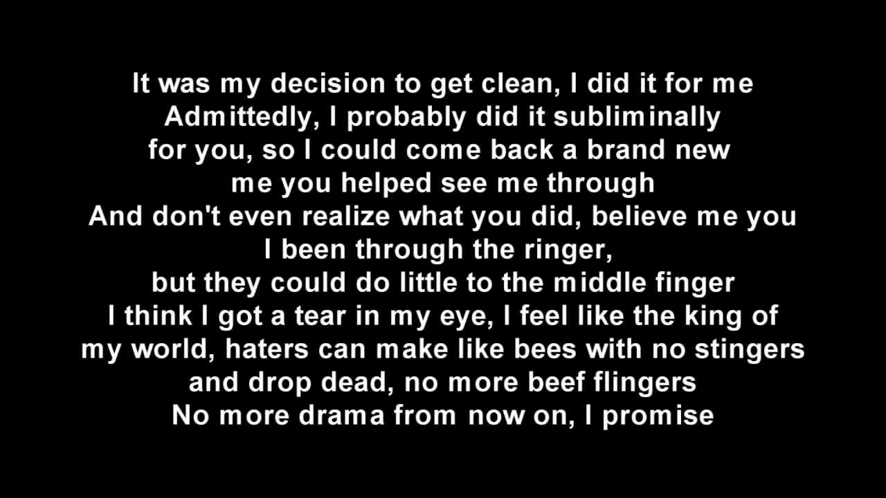 Eminem Lose Yourself {LYRICS} - YouTube