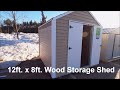 🔨🔨Lowes Heartland 12ft. x 8ft. Stratford Saltbox Engineered Wood Storage Shed