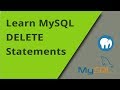 Learning MySQL - DELETE Statements