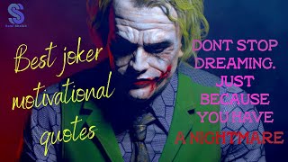 Best Joker Motivational Quotes | Joker Quotes | Sami Sheikh