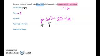 Function Notation Word Problems Video 4